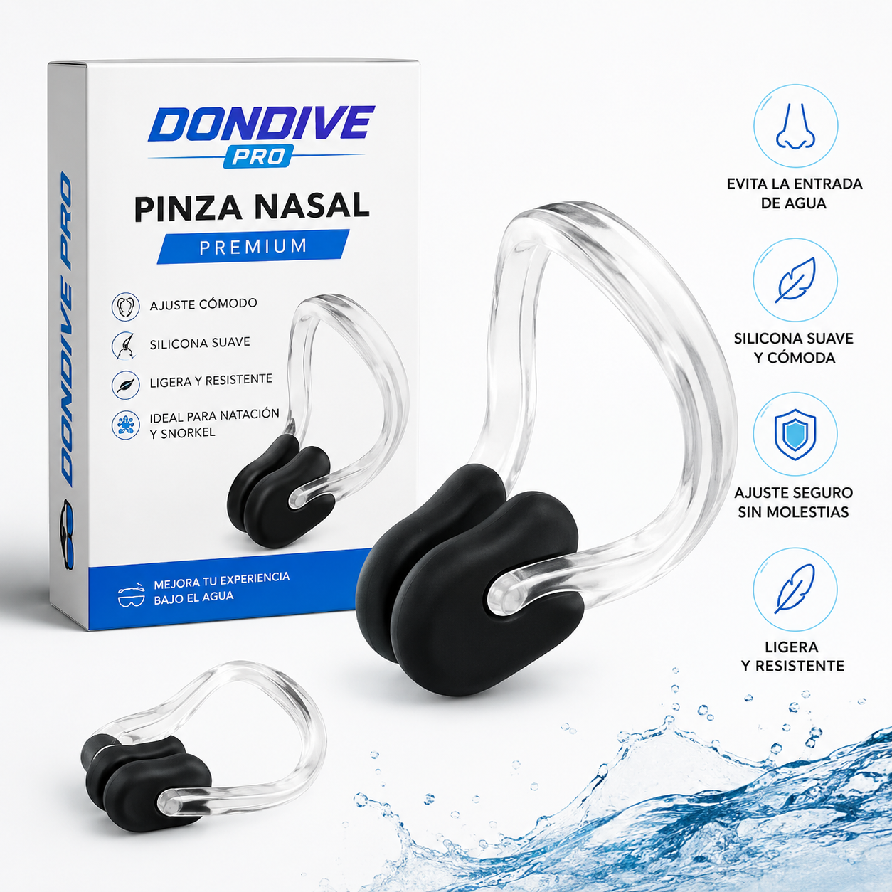 🎁 Pinza Nasal DONDIVE Premium (Regalo Exclusivo)