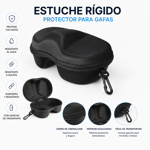 🛡️ Estuche Rígido Premium para Gafas (Regalo Exclusivo)