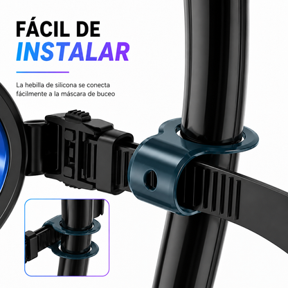 Tubo de Snorkel Plegable DONDIVE | Silicona Flexible