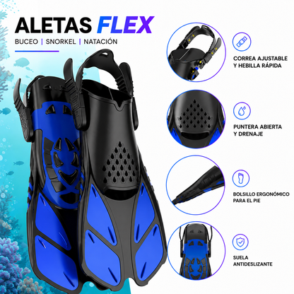 Aletas de Snorkel Ajustables | Buceo y Submarinismo DONDIVE