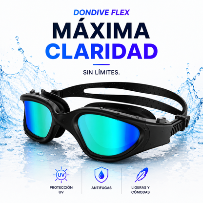 DONDIVE FLEX | Gafas de Natación Antivaho