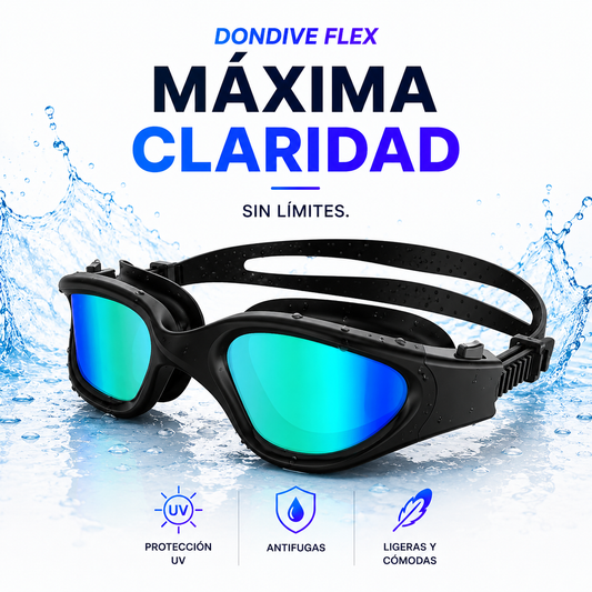 DONDIVE FLEX | Gafas de Natación Antivaho