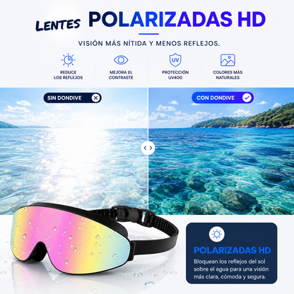 DONDIVE PRO KIDS | Gafas de Natación Polarizadas para Niños